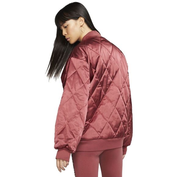 SOLD! NIKE Air Satin Fill Bomber Jacket NWT - Picture 3 of 12